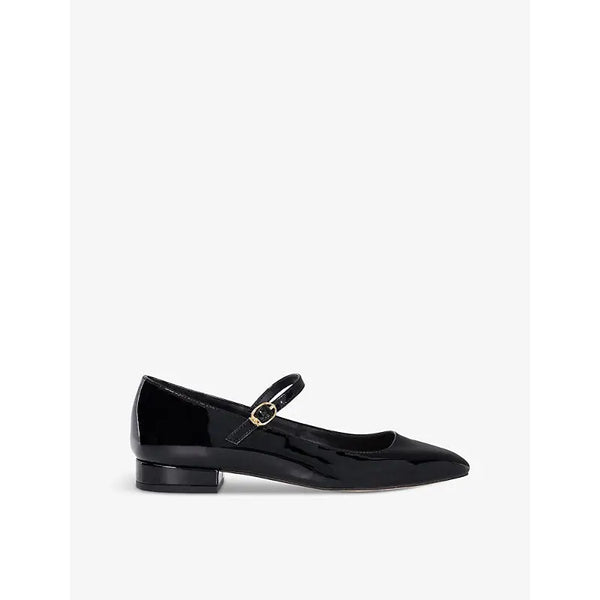 Dune Habbs mary-jane flat patent-leather pumps