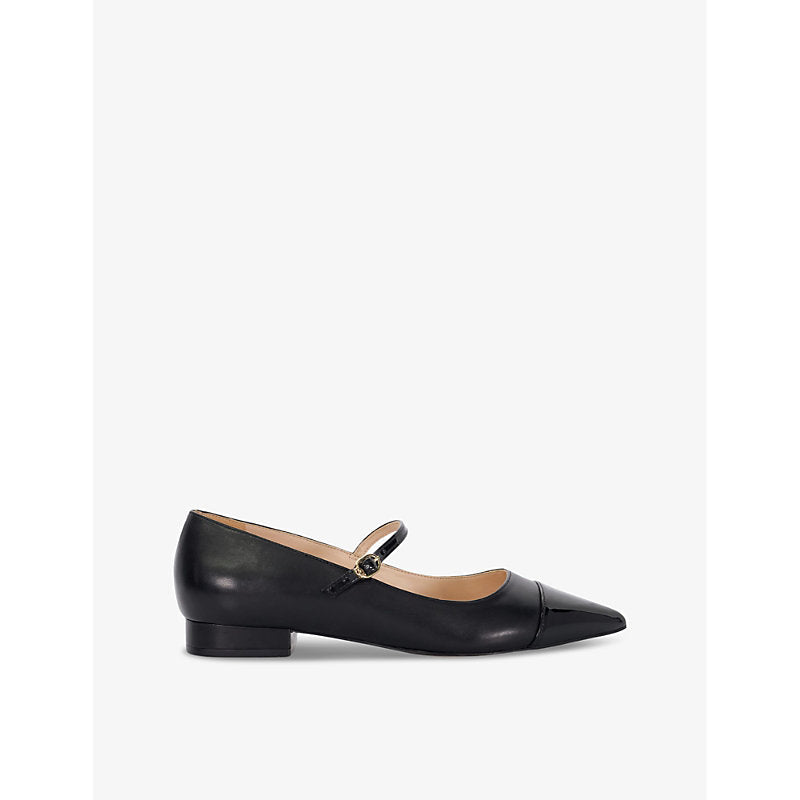 Dune Hastie mary-jane heeled leather pumps