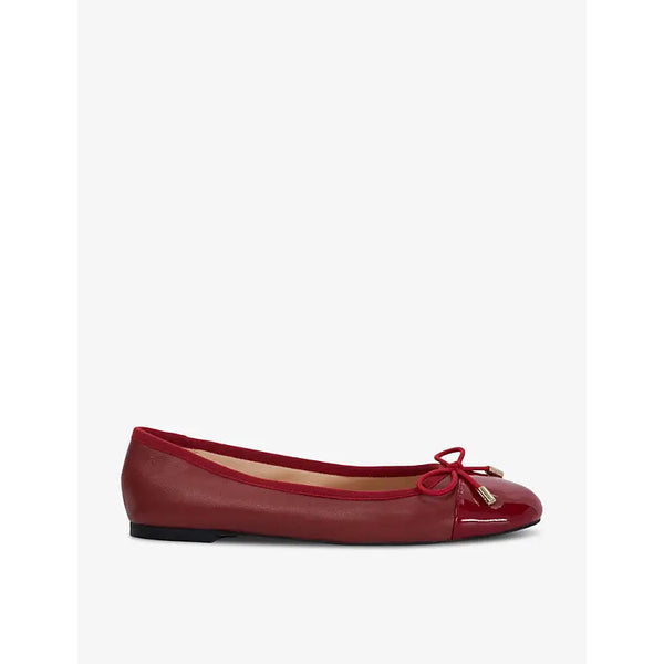 Dune Highest toe-cap leather ballet pumps