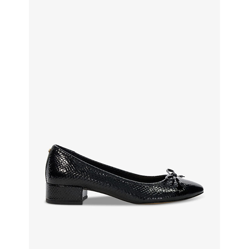 Womens Dune Hollies heeled leather ballet flats