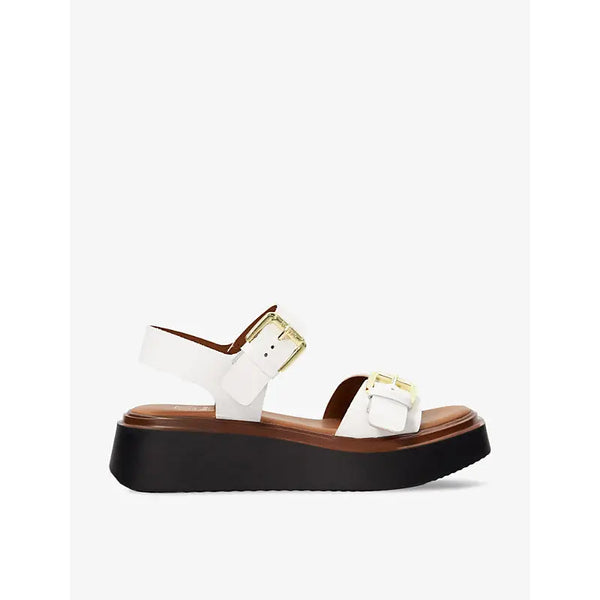 Dune Loells faux-leather flatform sandals