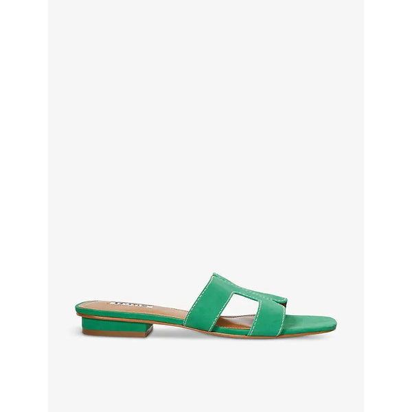 Dune Loupe cut-out suede sandals