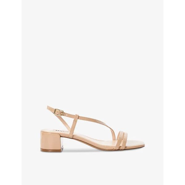 Dune Maryanna cross-strap faux-leather heeled sandals