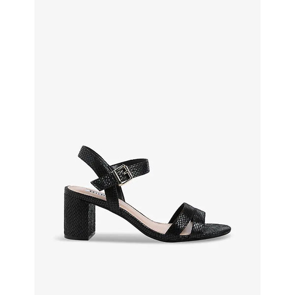 Dune Merisa buckle-embellished faux-leather heeled sandals