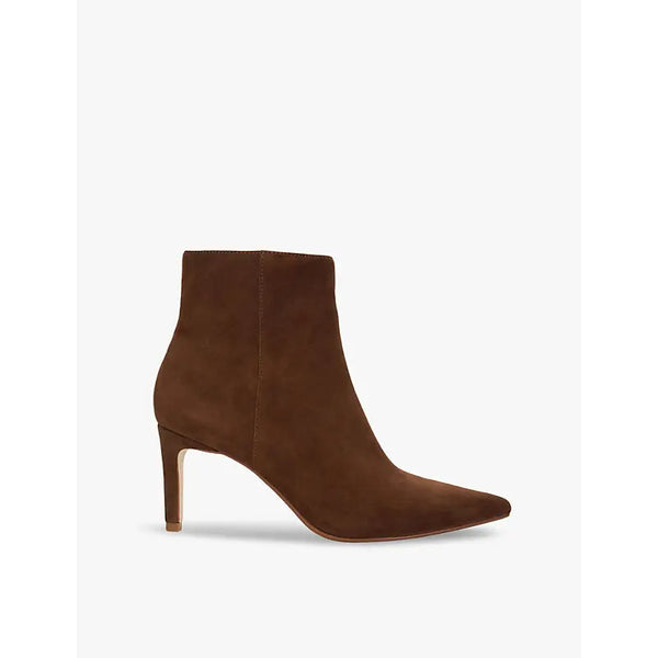 Dune Obsessively pointed-toe suede heeled ankle boots