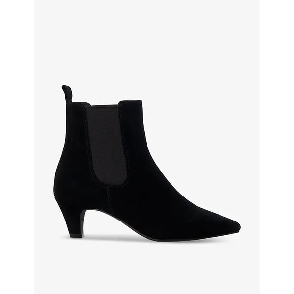 Dune Obvious Chelsea kitten-heel suede ankle boots | Dune