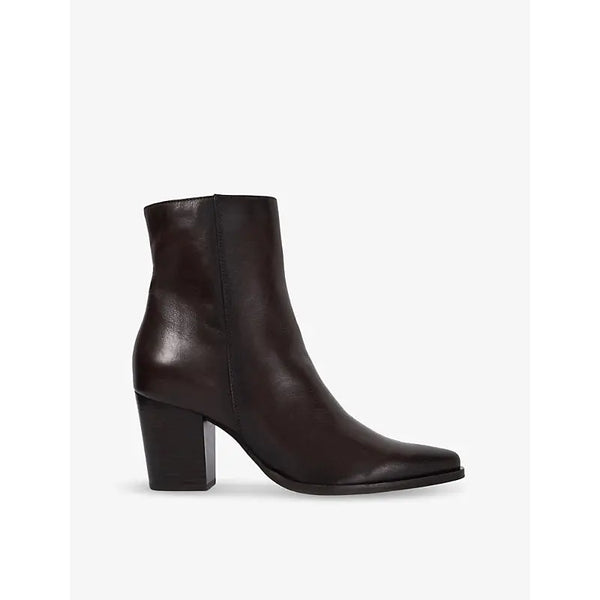 Dune Paxten Western heeled leather ankle boots