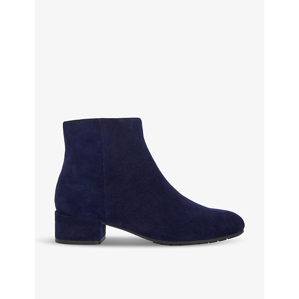 Womens Dune Pippie heeled suede ankle boots