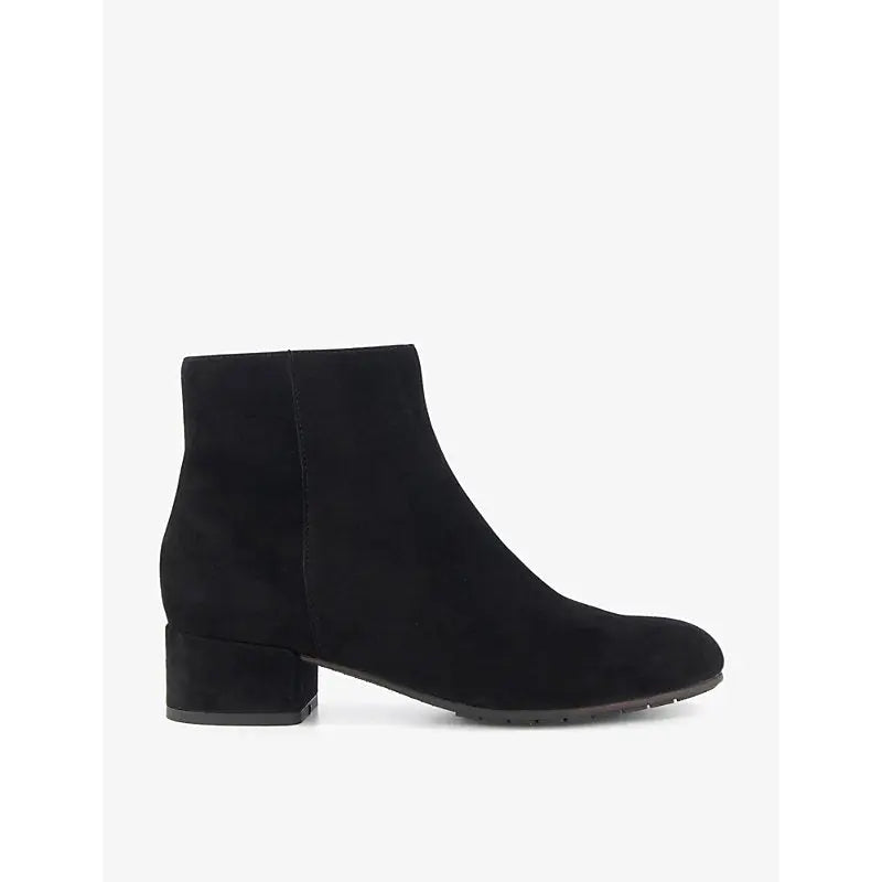 Dune Pippie wide-fit suede ankle boots