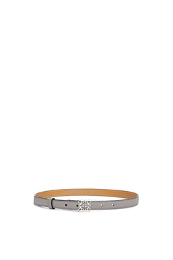 Anagram belt in soft grained calfskin and brass