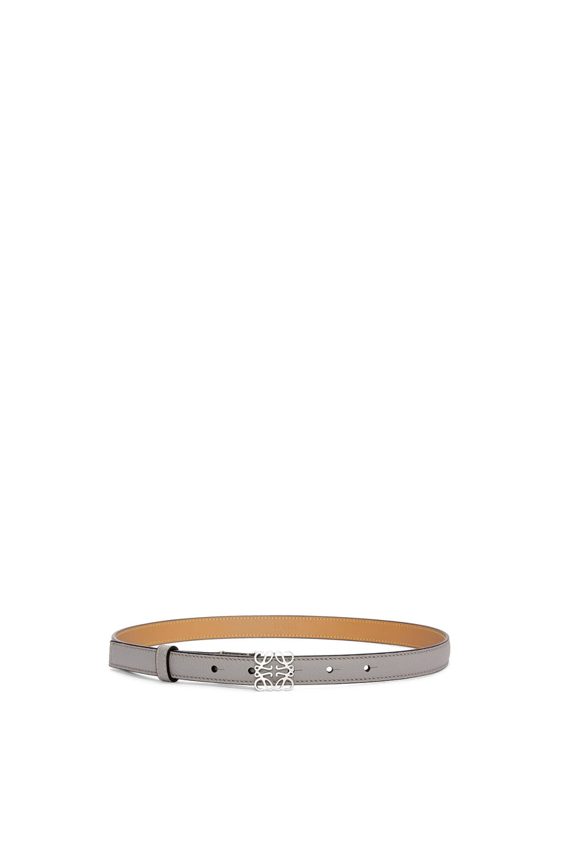 Anagram belt in soft grained calfskin and brass