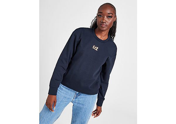 EA7 Emporio Armani Core Logo Crew Sweatshirt Navy