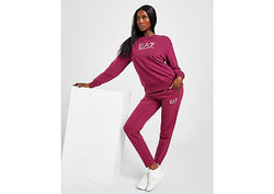 EA7 Emporio Armani Logo Crew Tracksuit Red