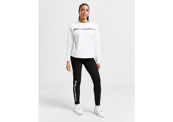 EA7 Emporio Armani Logo Crew Tracksuit White