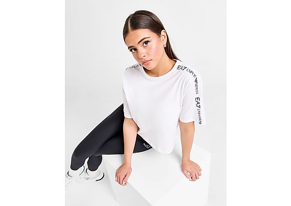 EA7 Emporio Armani Logo Crop T-Shirt White