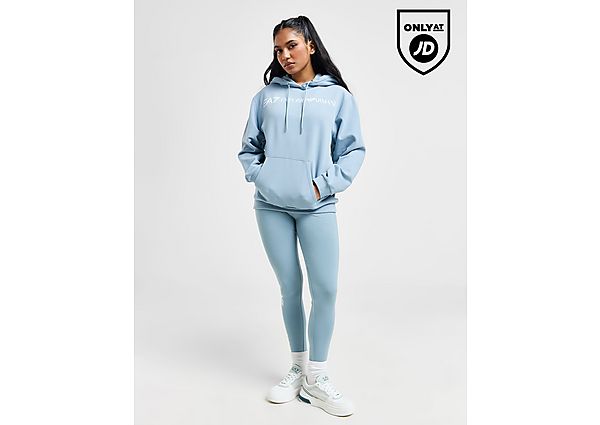 EA7 Emporio Armani Overhead Hoodie Leggings Tracksuit Blue