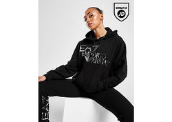 EA7 Emporio Armani Shine Logo Hoodie Black