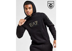 EA7 Emporio Armani Tape Logo Overhead Hoodie Black