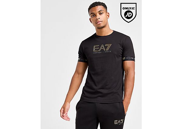 EA7 Emporio Armani Tape Logo T-Shirt Black