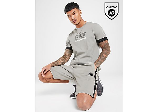 EA7 Emporio Armani Visibility Logo Tape T-Shirt Grey