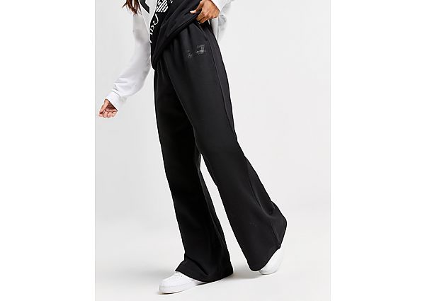 EA7 Emporio Armani Wide Leg Track Pants Black