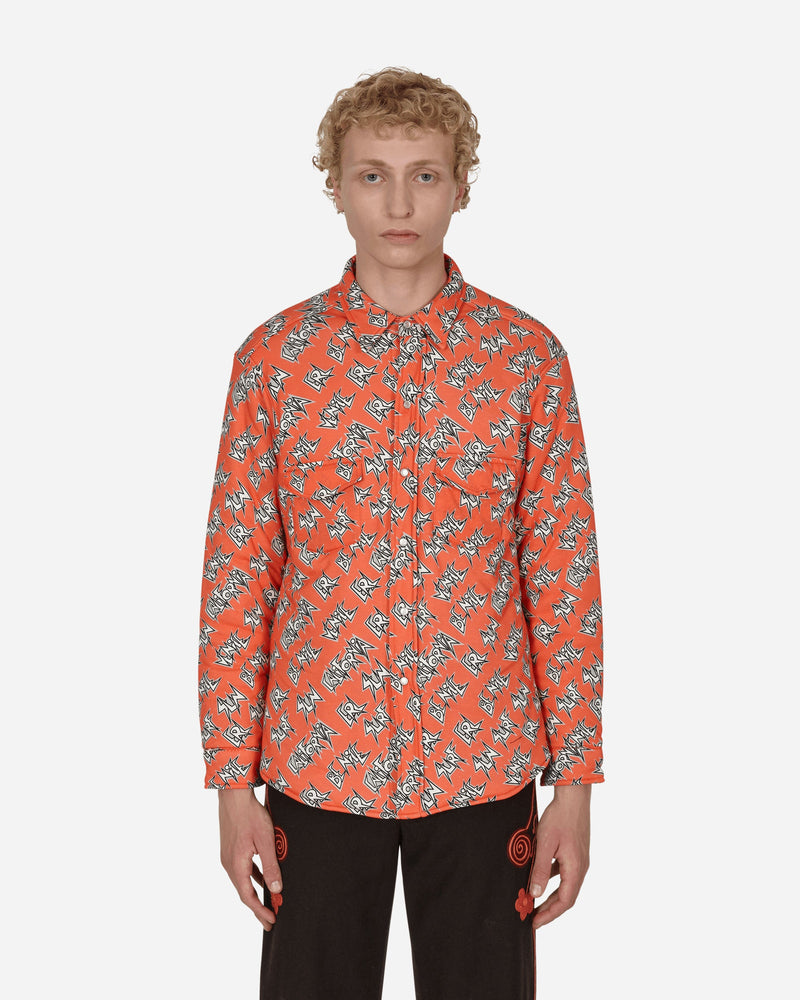 ERL Padded Cotton Overshirt Orange