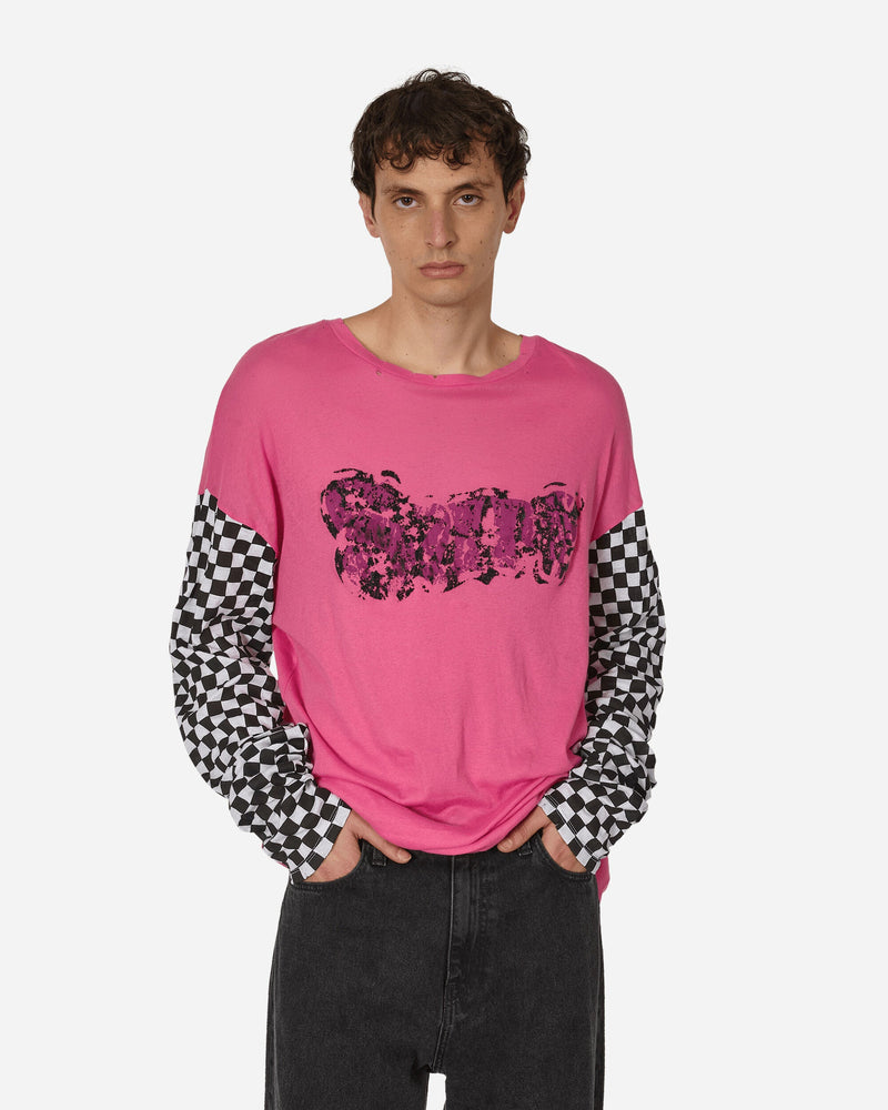 ERL Printed Light Jersey Longsleeve T-Shirt Fuchsia