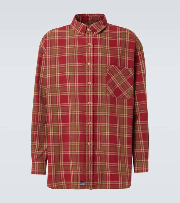 ERL Plaid cotton flannel shirt