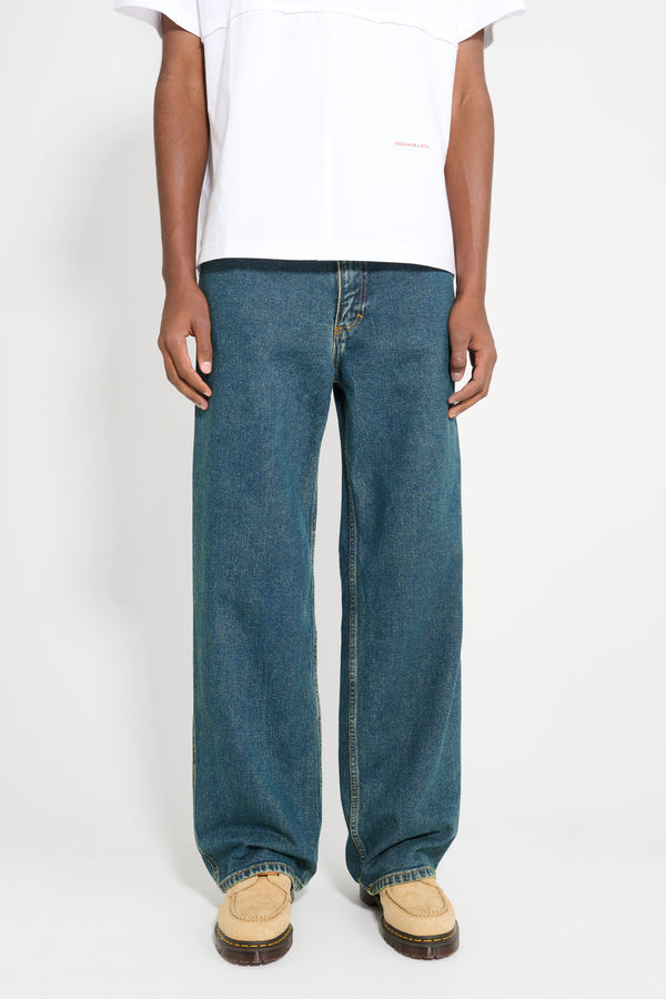 Eckhaus Latta Wide Leg Jean New Blue