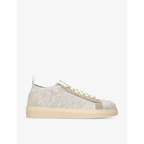 Eleventy Tennis chunky-sole suede mid-top trainers