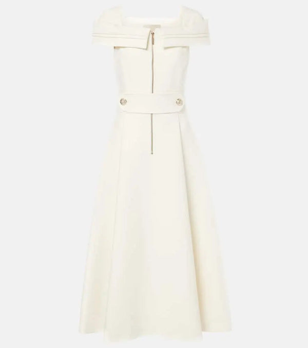 Elie Saab Crêpe midi dress