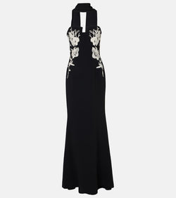 Elie Saab Embroidered strapless gown