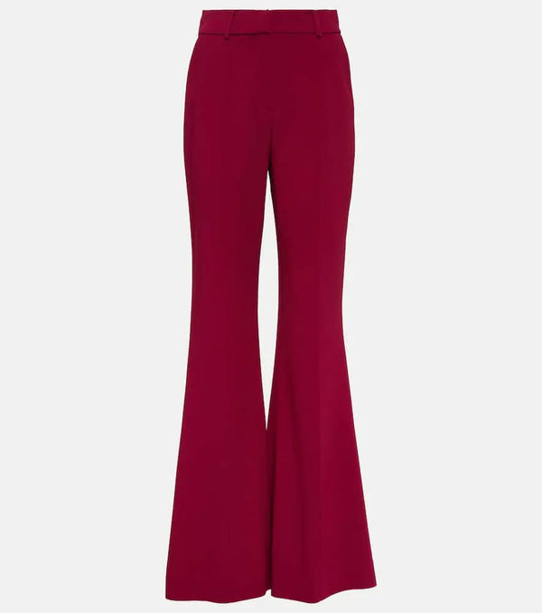 Elie Saab High-rise crêpe flared pants | LYBSTORE