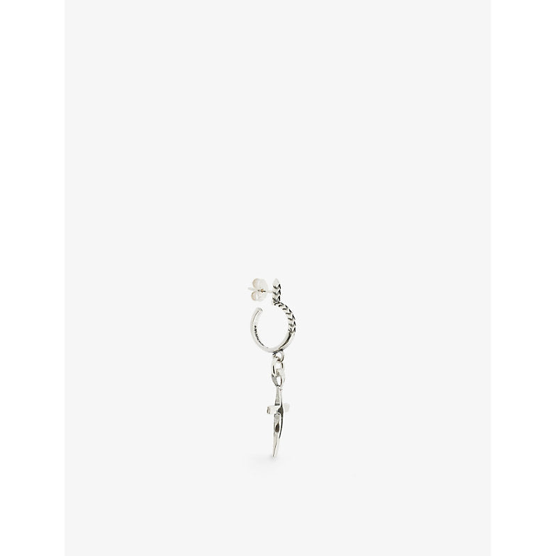 Emanuele Bicocchi Cross sterling-silver pendant earring