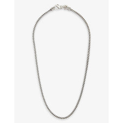 Mens Emanuele Bicocchi Square fargo-chain sterling-silver necklace