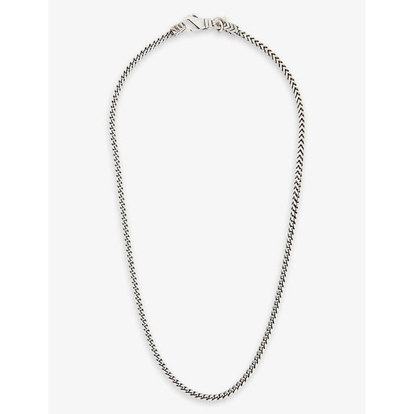 Mens Emanuele Bicocchi Square fargo-chain sterling-silver necklace