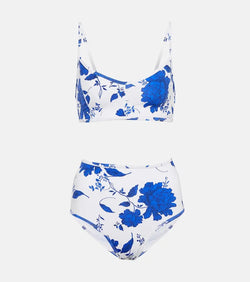 Emilia Wickstead Alicia printed bikini | LYBSTORE