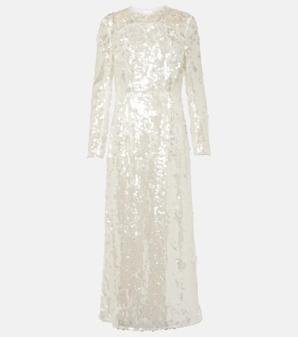 Emilia Wickstead Bridal Amiria sequined gown | LYBSTORE