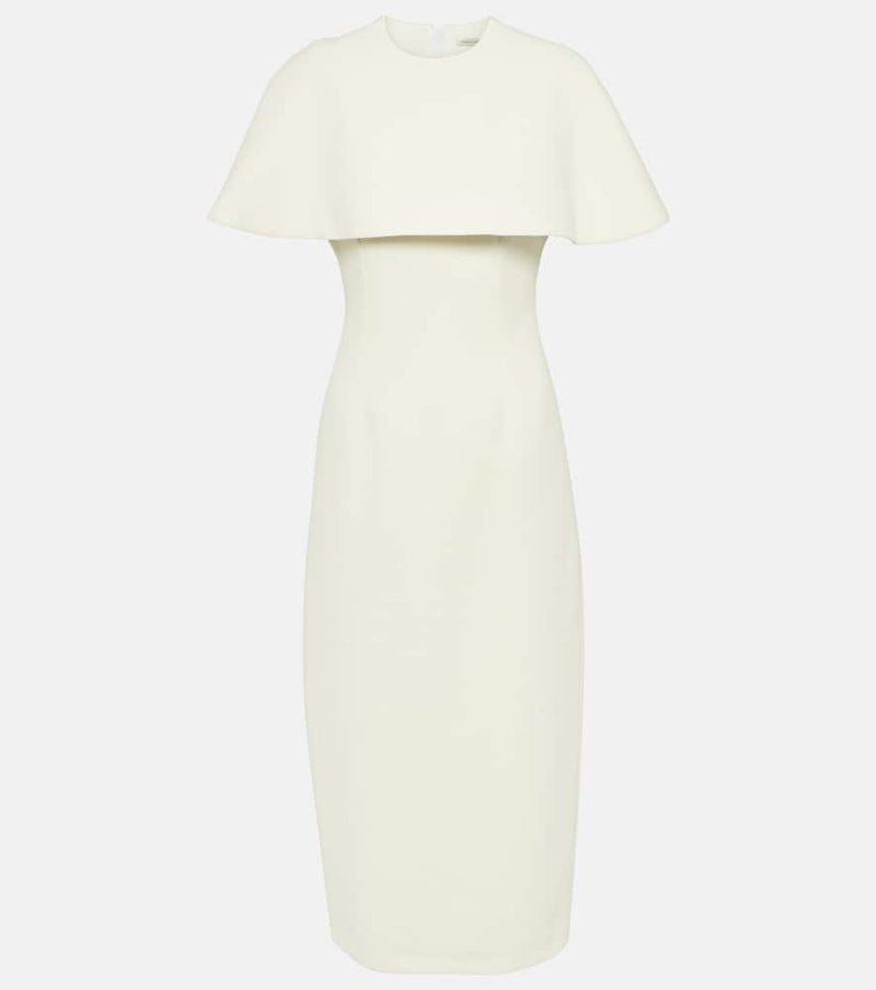 Emilia Wickstead Bridal Blaine caped midi dress