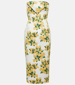 Emilia Wickstead Brigitta floral midi dress | LYBSTORE