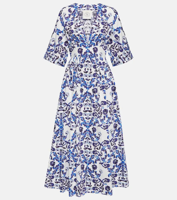 Emilia Wickstead Elowen printed cotton maxi dress | LYBSTORE