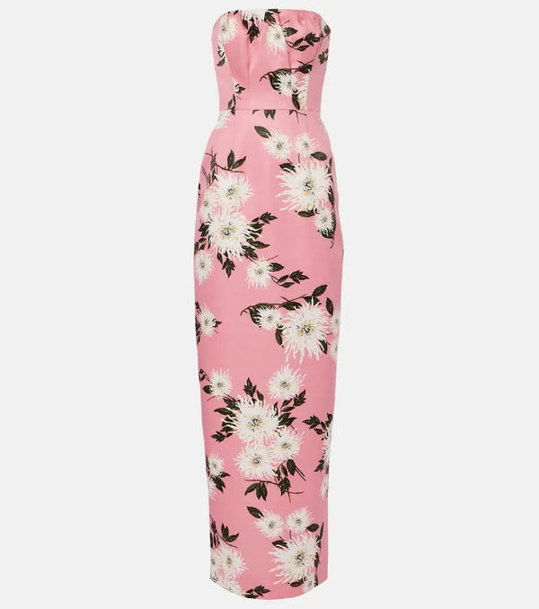 Emilia Wickstead Emine floral taffeta faille gown | LYBSTORE