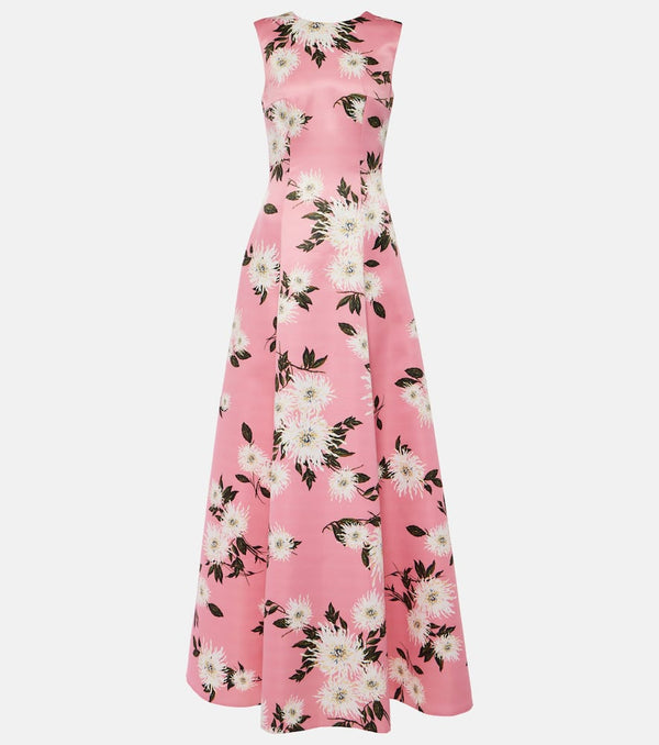 Emilia Wickstead Nodin floral taffeta gown | LYBSTORE