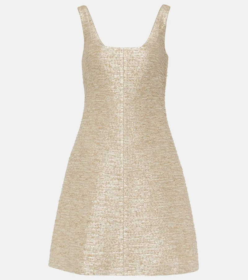 Emilia Wickstead Tibby jacquard tweed minidress | LYBSTORE