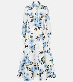 Emilia Wickstead Tomasina floral shirt dress | LYBSTORE