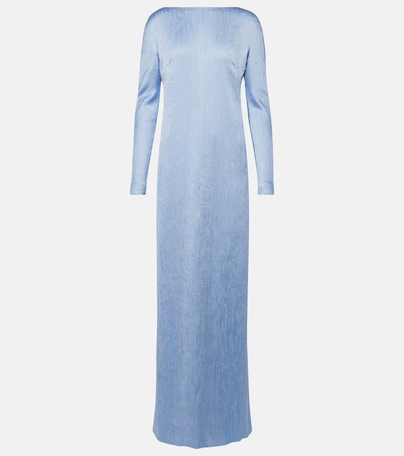 Emilia Wickstead Uriela plissé satin gown