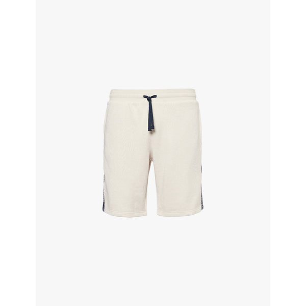 Mens Emporio Armani Brand-patch cotton-blend shorts