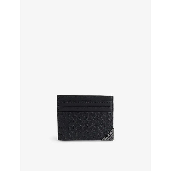 Emporio Armani Embossed leather card holder | Emporio Armani