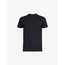  Emporio Armani Logo-patch regular-fit cotton-jersey T-shirt