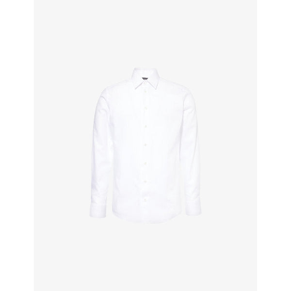 Emporio Armani Long-Sleeve Regular-fit Cotton Dress Shirt